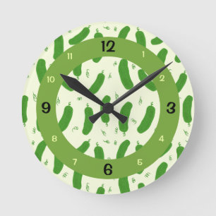 Reloj Redondo Mediano Colección Pickle & Fresh