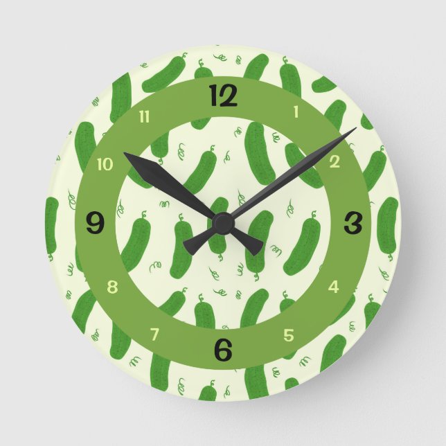Reloj Redondo Mediano Colección Pickle & Fresh (Anverso)