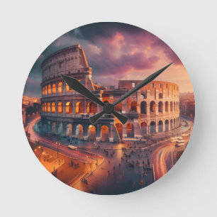 Reloj Redondo Mediano Coliseo Roma Italia Viajes Antiguos