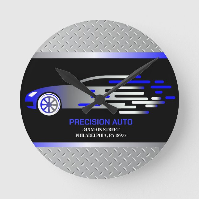 Reloj Redondo Mediano Colisión de desactivación de pintura mecánica para (Anverso)