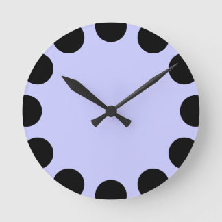 Reloj Redondo Mediano Color Crescent - Black with Powder Blue