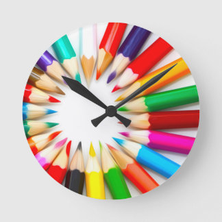 Reloj Redondo Mediano Color Pencils