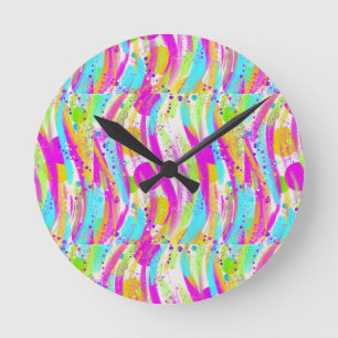 RELOJ REDONDO MEDIANO COLORES DE PRIMAVERA