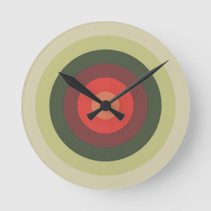 Reloj Redondo Mediano Colores de tomate