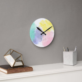 Reloj Redondo Mediano Colores encantadores con un toque suave  
