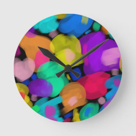 Reloj Redondo Mediano Colorful watercolor print