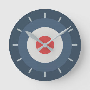 Reloj Redondo Mediano Combo de cuatro colores - azul oscuro gris rojo az