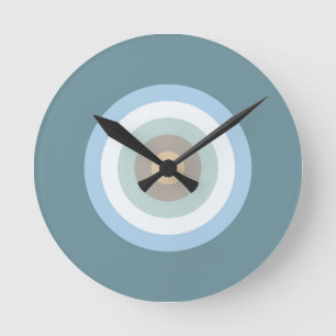 Reloj Redondo Mediano Combo de seis colores - Turquesa de arena azul mar