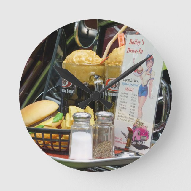 Reloj Redondo Mediano Comedor fino (Anverso)