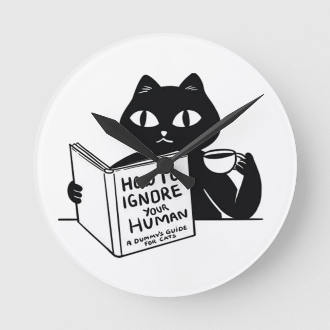 Reloj Redondo Mediano Cómo ignorar a tu pueblo (Anverso)