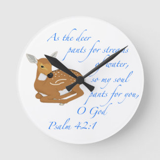 Reloj Redondo Mediano Como los ciervos registran