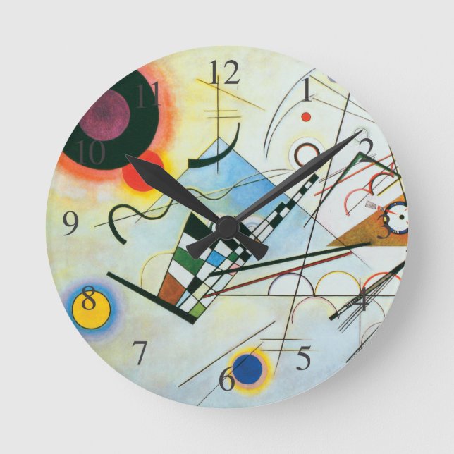 Reloj Redondo Mediano Composición VIII de Wassily Kandinsky (Anverso)