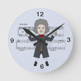 Reloj Redondo Mediano Compositor de música clásica en 1800