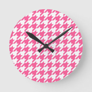 Reloj Redondo Mediano Comprobación de la galga rosa y blanca