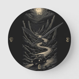 Reloj Redondo Mediano Conducción A La Luz De La Luna