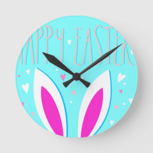 Reloj Redondo Mediano conejito de Pascua