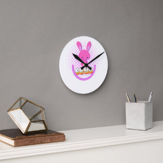 Reloj Redondo Mediano conejo lindo