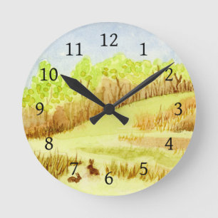 Reloj Redondo Mediano Conejos