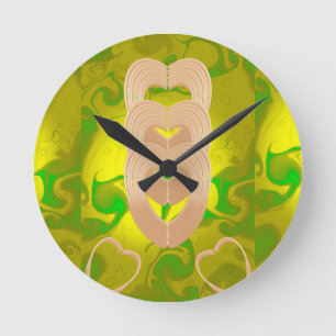 Reloj Redondo Mediano conexión de corazón