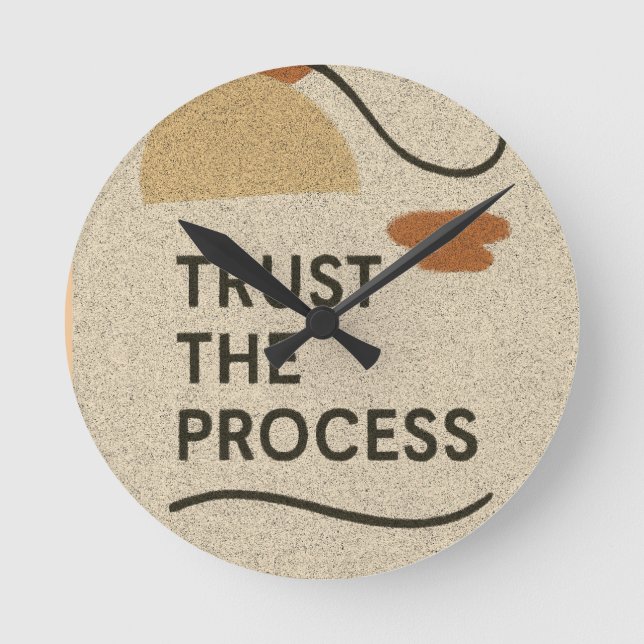 Reloj Redondo Mediano Confiar en el proceso (Anverso)