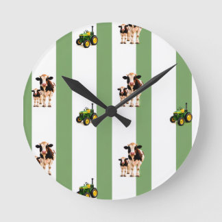 Reloj Redondo Mediano confundir boving y tractor