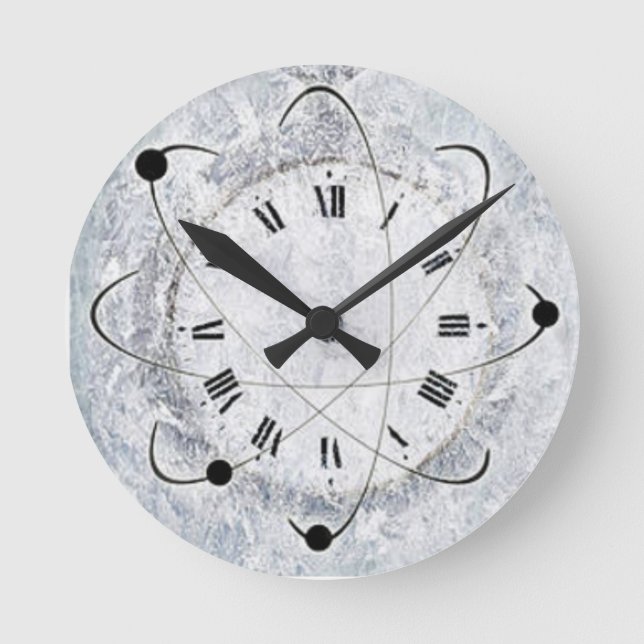 Reloj Redondo Mediano Congelado (Anverso)