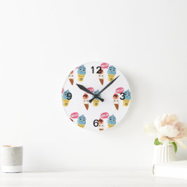 Reloj Redondo Mediano cono de helado