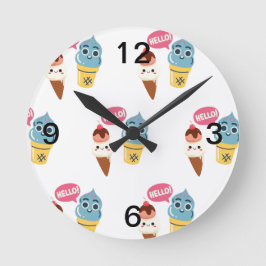 Reloj Redondo Mediano cono de helado