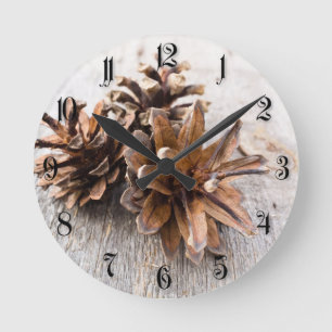 Reloj Redondo Mediano Conos del pino