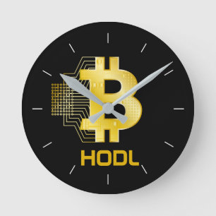 Reloj Redondo Mediano CONSERVAR su bitcoína