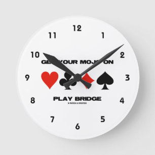 Reloj Redondo Mediano Consigue tu Mojo en el puente de juego (Cuatro jue