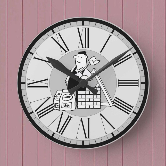 Reloj Redondo Mediano Constructor con sus materiales de construcción (Subido por el creador)