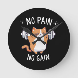 Reloj Redondo Mediano ¡Construyamos Músculo! ¡Hora del Gimnasio!