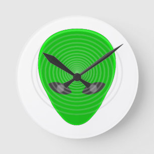 Reloj Redondo Mediano Control de la mente de la cabeza alienígena