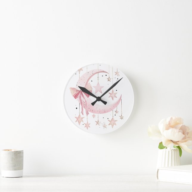 Reloj Redondo Mediano Coqueta Rosa (Hogar)