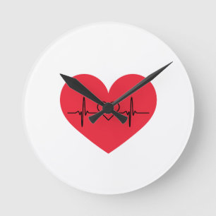 Reloj Redondo Mediano corazón
