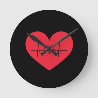 Reloj Redondo Mediano corazón