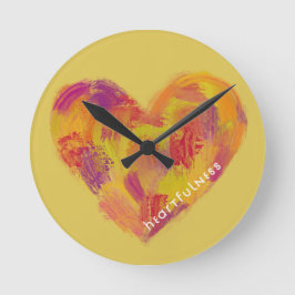 Reloj Redondo Mediano Corazón lleno