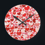 Reloj Redondo Mediano Corazones<br><div class="desc">Corazones</div>