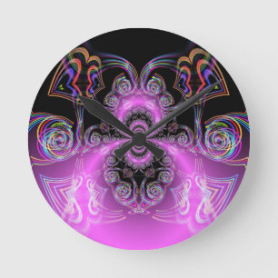 Reloj Redondo Mediano Corazones de Saturno