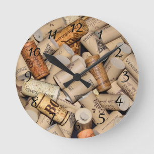 Reloj Redondo Mediano Corchos del vino