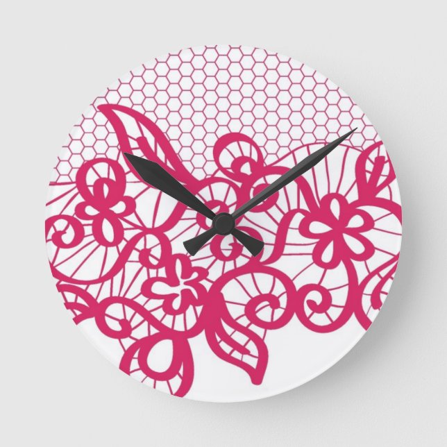 Reloj Redondo Mediano Cordón rojo (Anverso)