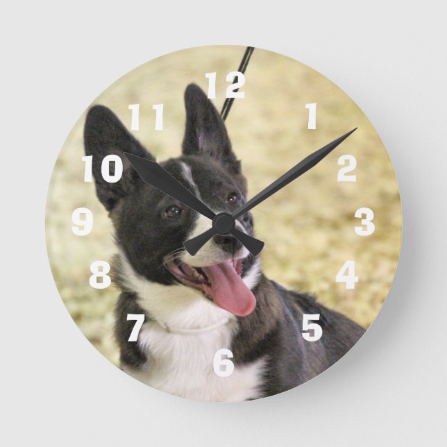 Reloj Redondo Mediano Corgi (Anverso)