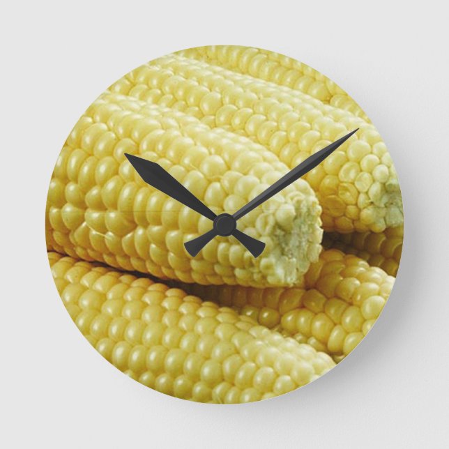Reloj Redondo Mediano Corn On The Cob (Anverso)