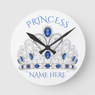 Reloj Redondo Mediano Corona de Princesa