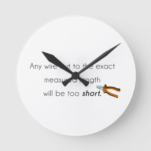 Reloj Redondo Mediano ¡Corte demasiado corto!