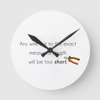Reloj Redondo Mediano ¡Corte demasiado corto!