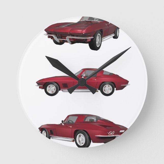 Reloj Redondo Mediano Corvette C2: (Anverso)