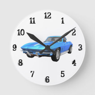 Reloj Redondo Mediano Corvette:Reloj de pared