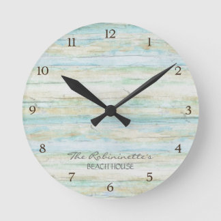 Reloj Redondo Mediano Costa de Coastal de la casa de playa del océano